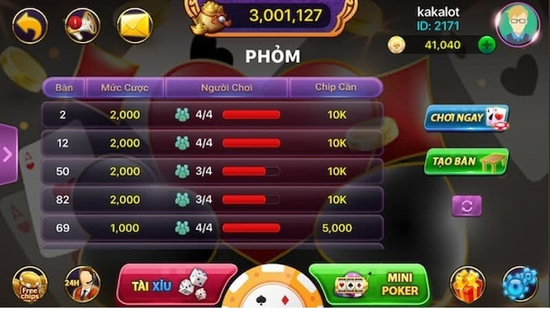Tỉ lệ trả thưởng cực cao ở mọi game Casino365